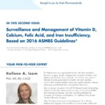 Surveillance and Management of Vitamin D, Calcium, Folic Acid, and Iron Insufficiency, Based on 2016 ASMBS Guidelines